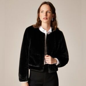 J Crew Faux-fur lady jacket